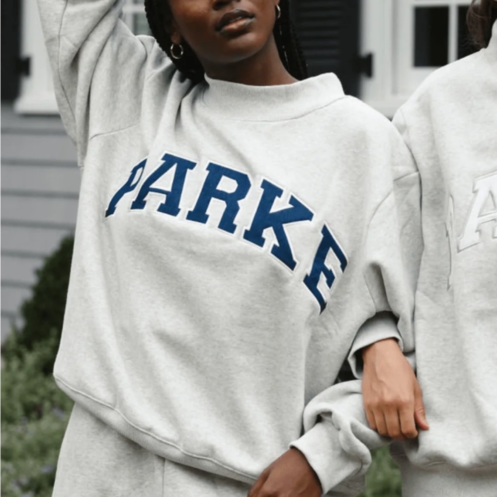 Parke Grey mockneck sweatshirt!